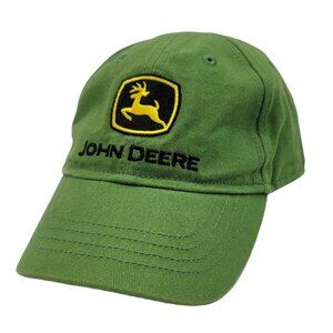 2/$15 John Deere Baseball Cap Toddler One Size Green Embroidered Logo Official